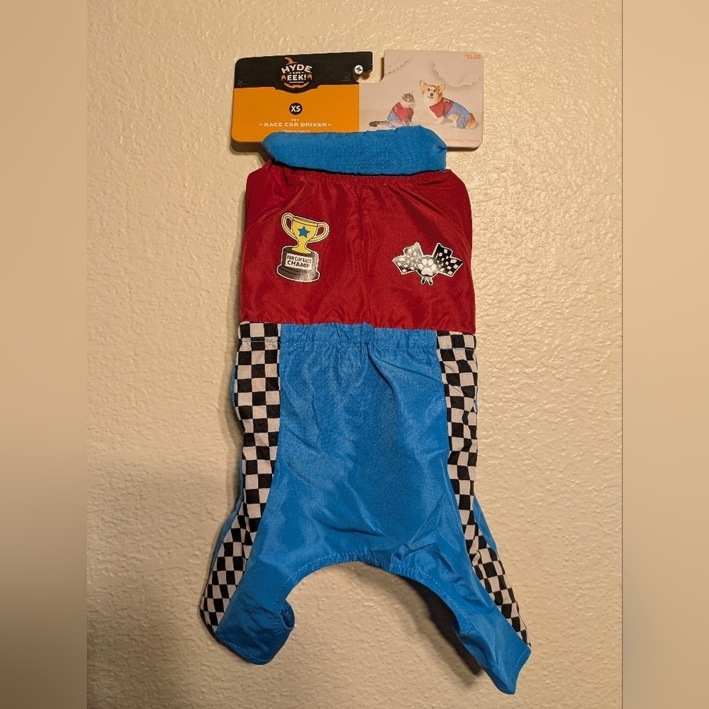 Pet Racing-Themed One Piece by - Red and Blue Nwt